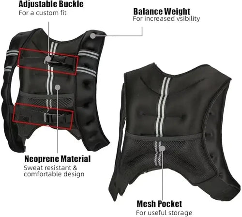 Adjustable Weighted Training Vest